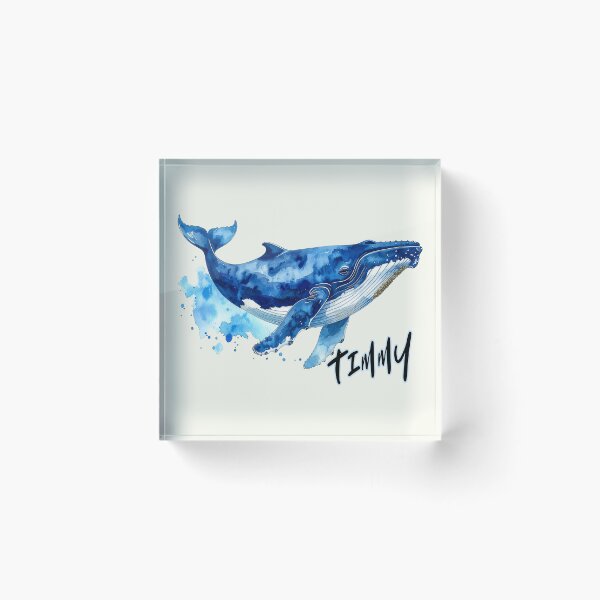 Item preview, Timmy, humpback whale in the Baltic Sea near Poel, watercolor designed and sold by LiskoDesign.