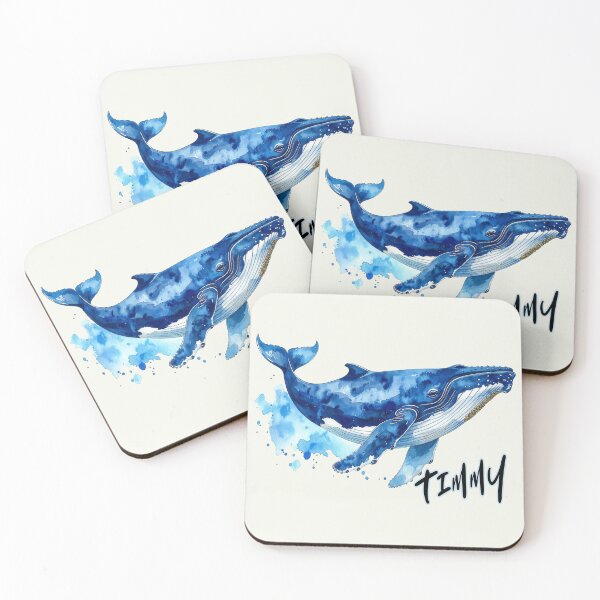 Item preview, Timmy, humpback whale in the Baltic Sea near Poel, watercolor designed and sold by LiskoDesign.