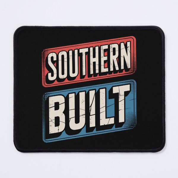 Item preview, Southern Built Bold Double‑Bar Grit Badge designed and sold by OldGloryForge.