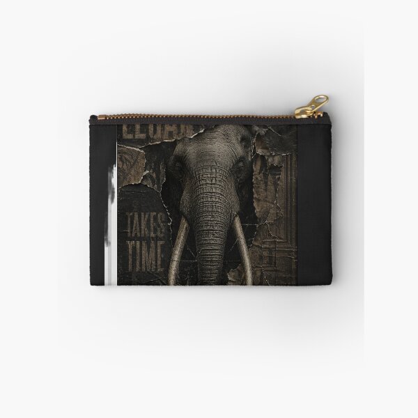 Item preview, Founder Legacy Elephant Art Distressed Noir Vintage Industrial Canvas designed and sold by SavannaStrikes.