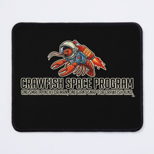 Item preview, Crawfish Space Program - One Giant Snap For Crawfish-Kind designed and sold by nbg2012.