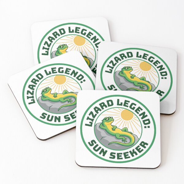 Item preview, Lizard Lover Gift – “Lizard Legend Sun Seeker” Cute Reptile Badge Design. designed and sold by UniqueArtsOnly.