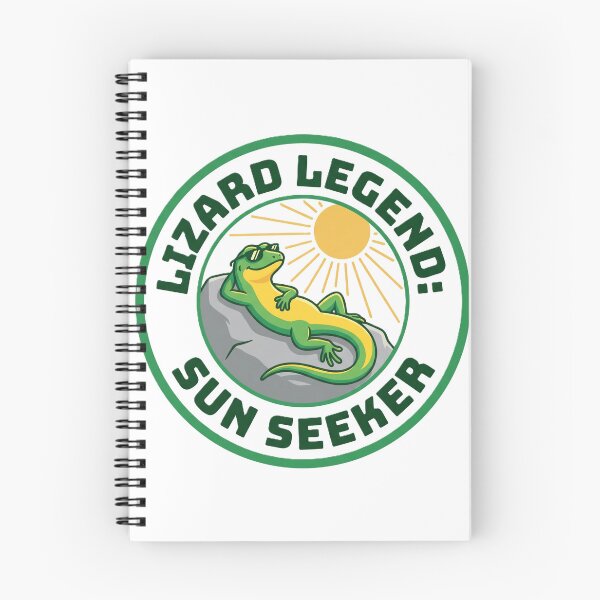 Item preview, Lizard Lover Gift – “Lizard Legend Sun Seeker” Cute Reptile Badge Design. designed and sold by UniqueArtsOnly.
