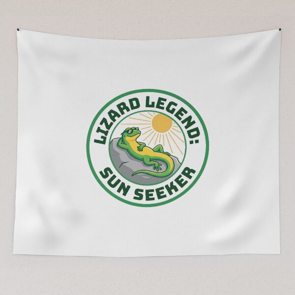 Item preview, Lizard Lover Gift – “Lizard Legend Sun Seeker” Cute Reptile Badge Design. designed and sold by UniqueArtsOnly.