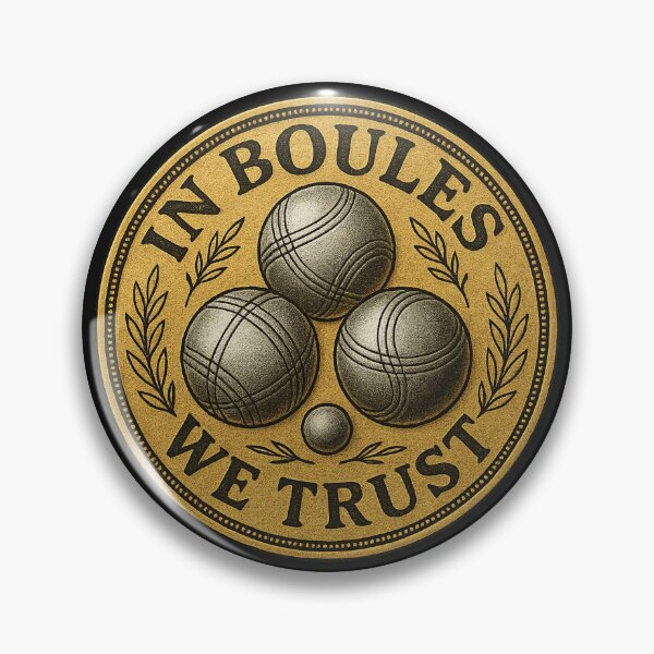 Item preview, In Boules We Trust - petanque t-shirt design designed and sold by BouleDogs.