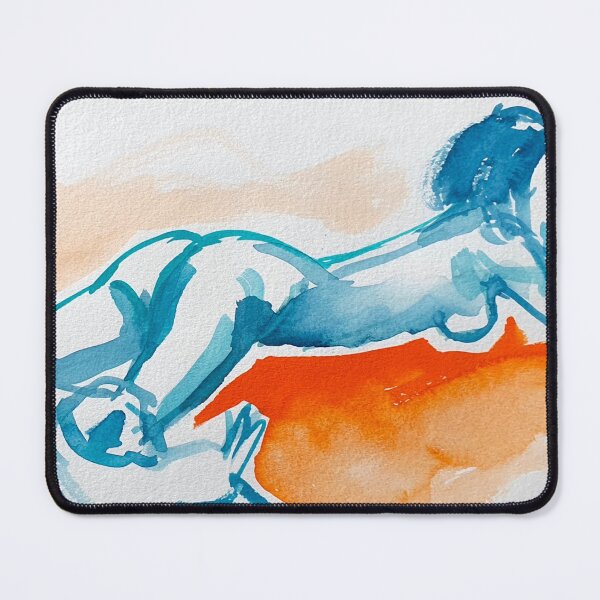 Item preview, model in watercolor designed and sold by Tereza Pilar Art.