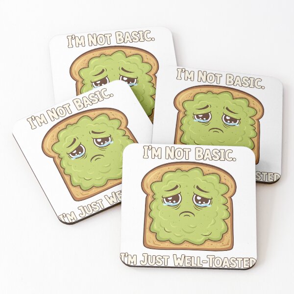 Item preview, Well Toasted – Sad Avocado Toast Kawaii Humor Statement designed and sold by Fuechse.