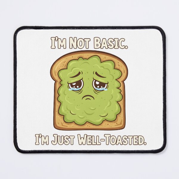 Item preview, Well Toasted – Sad Avocado Toast Kawaii Humor Statement designed and sold by Fuechse.