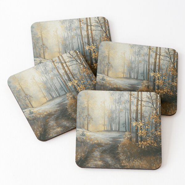 Item preview, Misty Forest Path Sunrise Nature Landscape designed and sold by MaelZacharie.