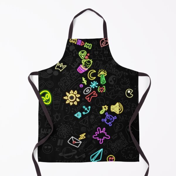 Item preview, Neon Doodle Cyberpunk Chaos Pattern designed and sold by Gisleyson.