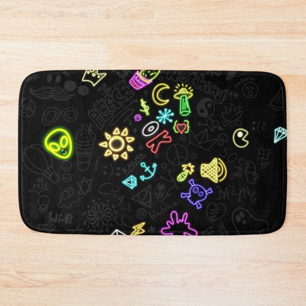 Item preview, Neon Doodle Cyberpunk Chaos Pattern designed and sold by Gisleyson.