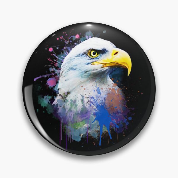 Item preview, Color Splash Eagle Head Bold Graphic Design  designed and sold by StyleBloomes.