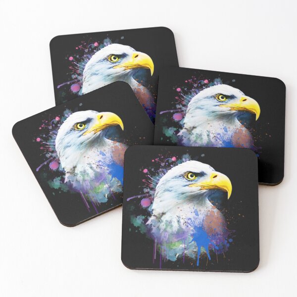 Item preview, Color Splash Eagle Head Bold Graphic Design  designed and sold by StyleBloomes.