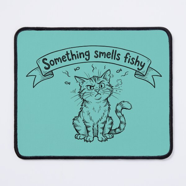Item preview, A cute cat who smells fish designed and sold by infinitearte.