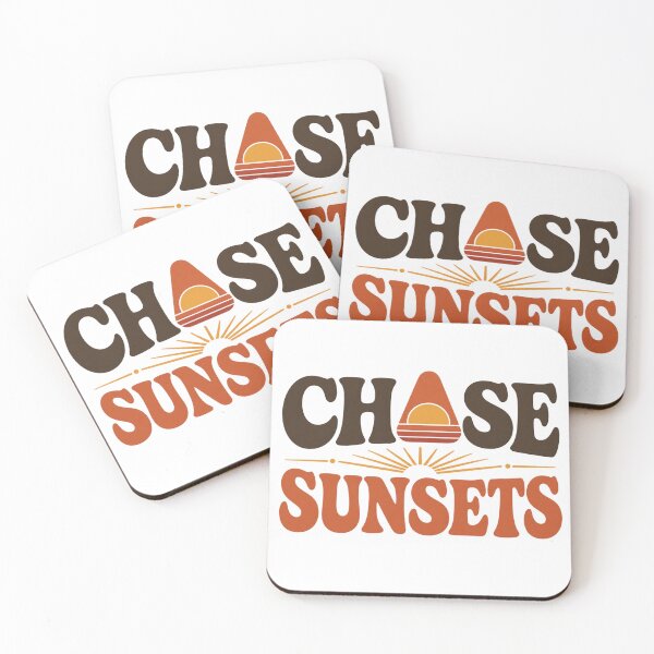 Item preview, Chase Sunsets Retro Sunset Typography designed and sold by FusiTink.