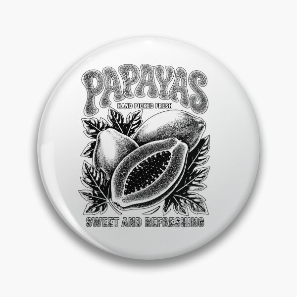 Item preview, Papayas Hand Picked Fresh Sweet Refreshing Tropical Fruit Retro designed and sold by graphixpolash.