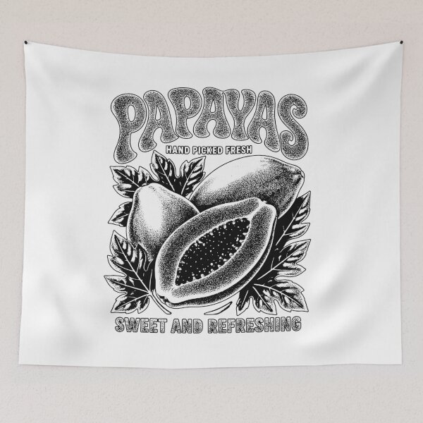 Item preview, Papayas Hand Picked Fresh Sweet Refreshing Tropical Fruit Retro designed and sold by graphixpolash.