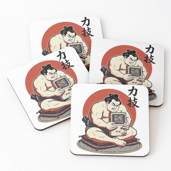 Item preview, Sumo Wrestler Playing Retro Video Game designed and sold by hiomarujapan.