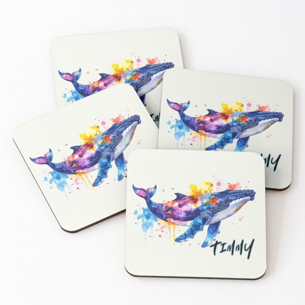 Item preview, Timmy, the humpback whale in the Baltic Sea near Poel, in colorful print designed and sold by LiskoDesign.