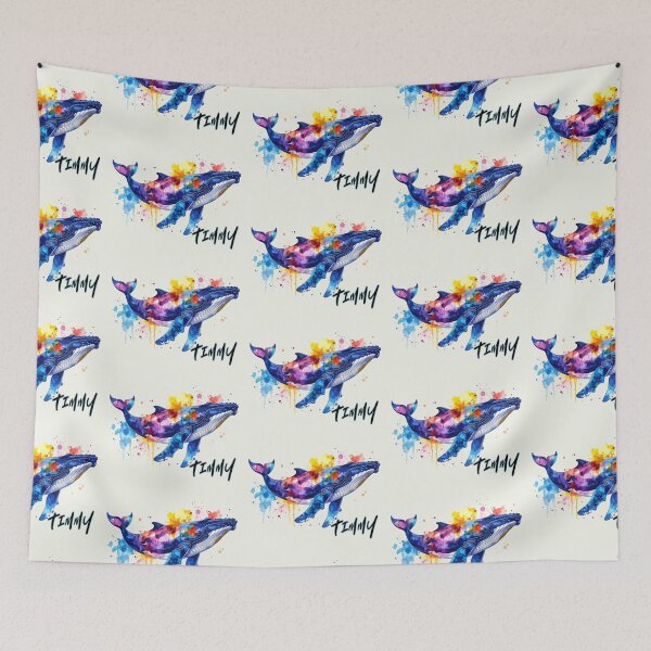 Item preview, Timmy, the humpback whale in the Baltic Sea near Poel, in colorful print designed and sold by LiskoDesign.