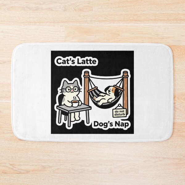 Item preview, Cat's Latte; Dog's Nap – Deadpan Pet Vibes designed and sold by Arte-Excellency.