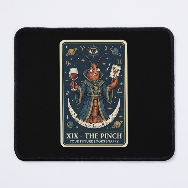 Item preview, The Pinch Tarot Card - Funny Crawfish Mystic Aesthetic designed and sold by nbg2012.