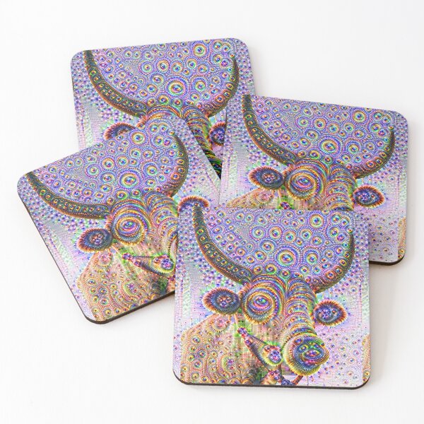 Item preview, Jeweled Bull | Psychedelic Deep Dream Abstract Art designed and sold by Lainey1978.