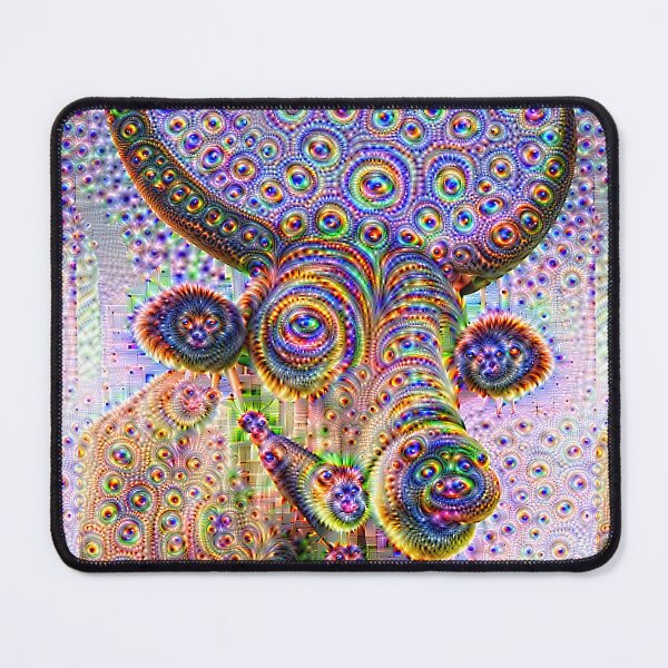 Item preview, Jeweled Bull | Psychedelic Deep Dream Abstract Art designed and sold by Lainey1978.