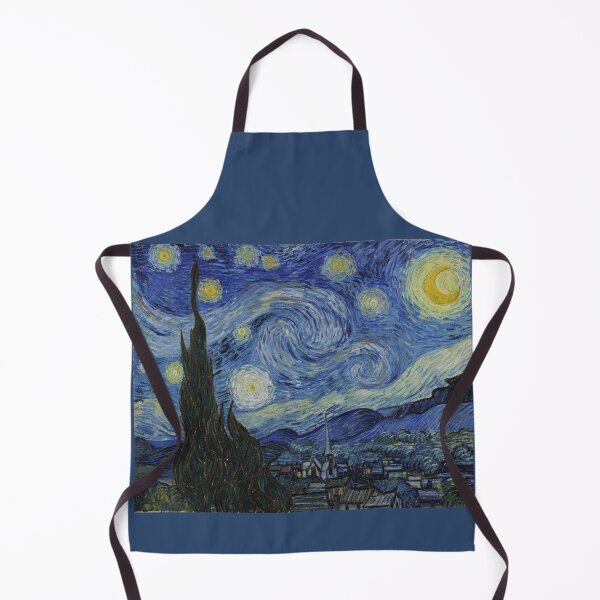 Item preview, The Starry Night by Vincent van Gogh – Moon and Stars Post Impressionist Art Print designed and sold by artofuniverse.