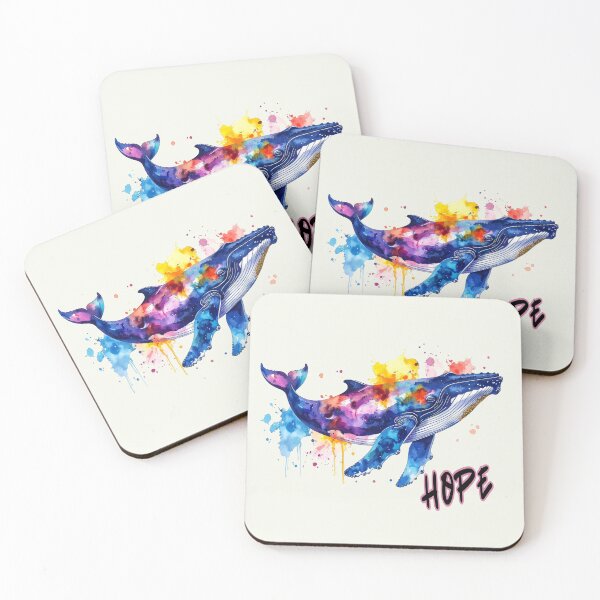 Item preview, Hope, the humpback whale in the Baltic Sea near Poel, in colorful print designed and sold by LiskoDesign.