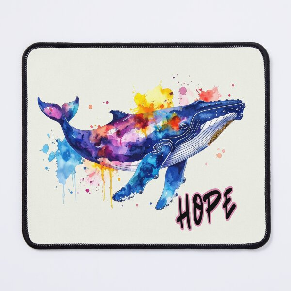 Item preview, Hope, the humpback whale in the Baltic Sea near Poel, in colorful print designed and sold by LiskoDesign.