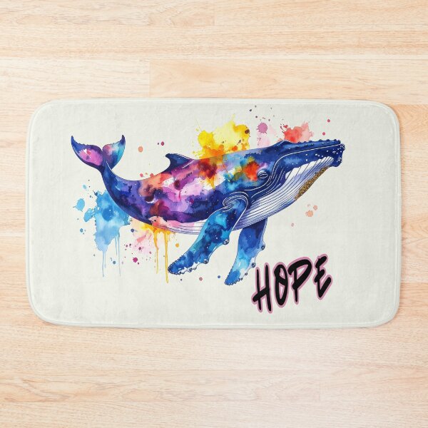 Item preview, Hope, the humpback whale in the Baltic Sea near Poel, in colorful print designed and sold by LiskoDesign.