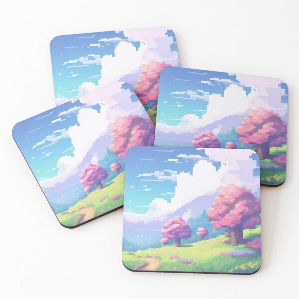 Item preview, Pastel Pixel Gaming Landscapes Boom Boom Ink designed and sold by BoomBoomInk.