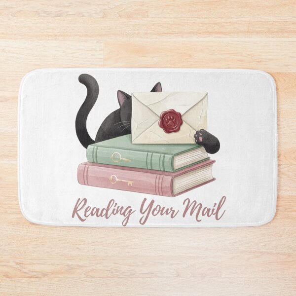 Item preview, Reading Your Mail — Nosy Cat Letter Cozy Mystery Tee designed and sold by kosimazaki.