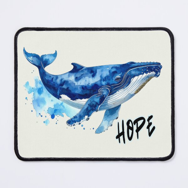 Item preview, Hope, the humpback whale in the Baltic Sea near Poel, in watercolor designed and sold by LiskoDesign.