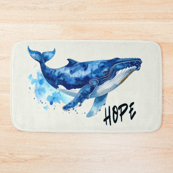 Item preview, Hope, the humpback whale in the Baltic Sea near Poel, in watercolor designed and sold by LiskoDesign.
