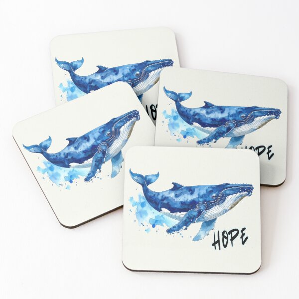 Item preview, Hope, the humpback whale in the Baltic Sea near Poel, in watercolor designed and sold by LiskoDesign.