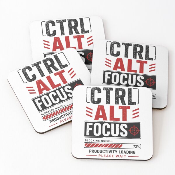 Item preview, Ctrl Alt Focus Shirt - Productivity Funny Tech Minimalist Tee designed and sold by DomKo10.