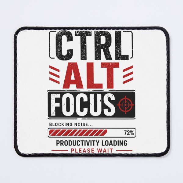 Item preview, Ctrl Alt Focus Shirt - Productivity Funny Tech Minimalist Tee designed and sold by DomKo10.