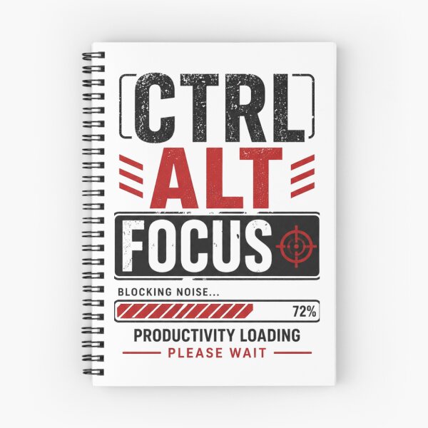 Item preview, Ctrl Alt Focus Shirt - Productivity Funny Tech Minimalist Tee designed and sold by DomKo10.