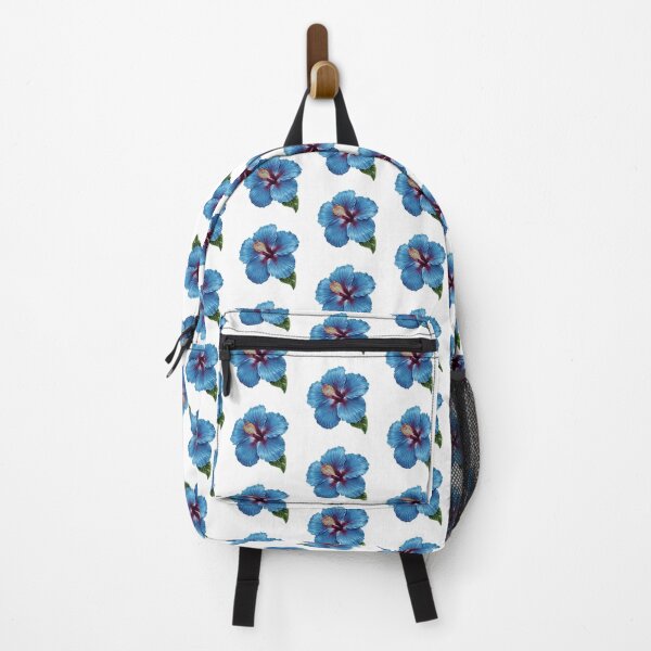Item preview, Blue hibiscus flower watercolor painting designed and sold by uunaa.