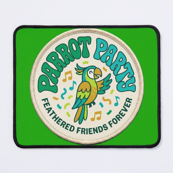 Item preview, Parrot Lover Gift – “Parrot Party Feathered Friends Forever” Cute Bird Design. designed and sold by UniqueArtsOnly.
