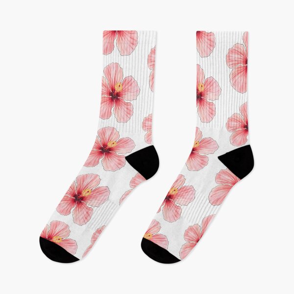 Item preview, Pink hibiscus flower watercolor painting  designed and sold by uunaa.