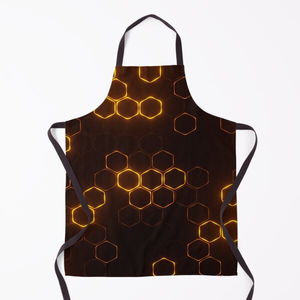 Item preview, Glowing Golden Hexagonal Honeycomb Network Pattern designed and sold by Gisleyson.