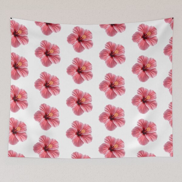 Item preview, Pink hibiscus flower watercolor painting  designed and sold by uunaa.