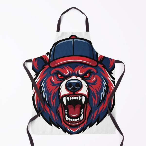Item preview, Angry Blue Bear Baseball Player Sports Mascot designed and sold by Pandora´s Box.