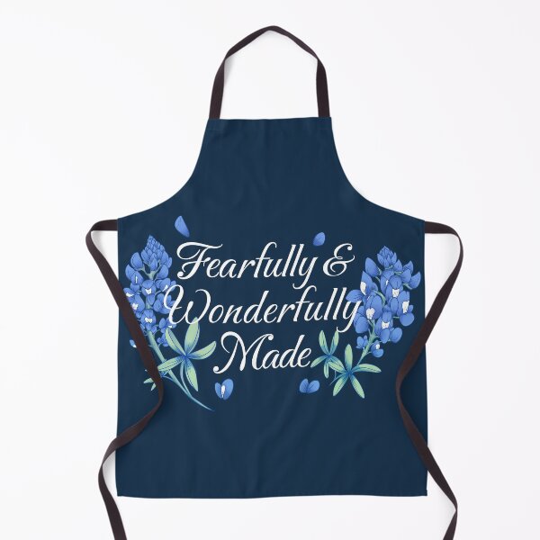 Item preview, Fearfully & Wonderfully Made/Bluebonnet typography designed and sold by Britton Tidwell.