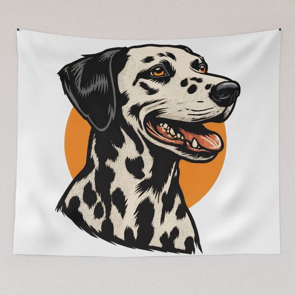 Item preview, Dalmatian Charm in Bold Contrast designed and sold by ForeverPrintsOK.