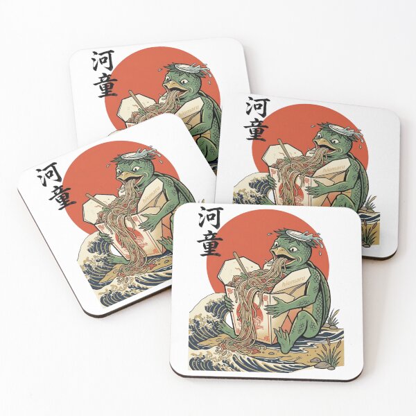 Item preview, Kappa River Monster Eating Chinese Noodles designed and sold by hiomarujapan.