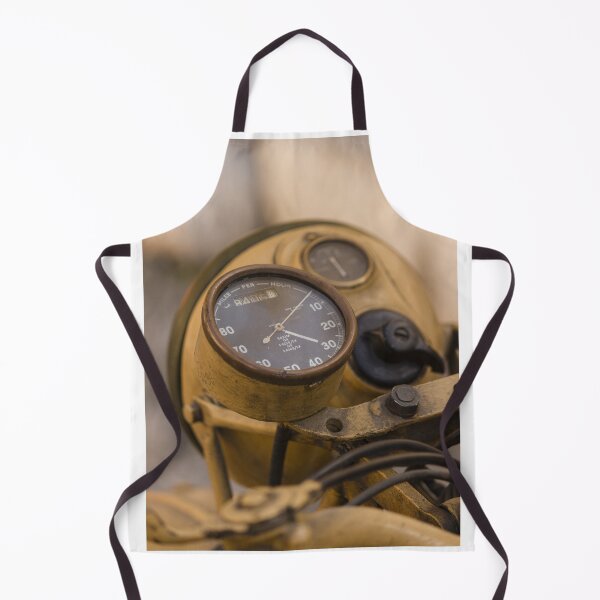 Item preview, Vintage Motorcycle Speedometer And Gauge Close-Up On Rusty Yellow Classic Bike Dashboard designed and sold by Nmallia.